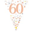 3.9M WHITE & ROSE GOLD 60TH BUNTING
