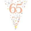 3.9M WHITE & ROSE GOLD 65TH BUNTING