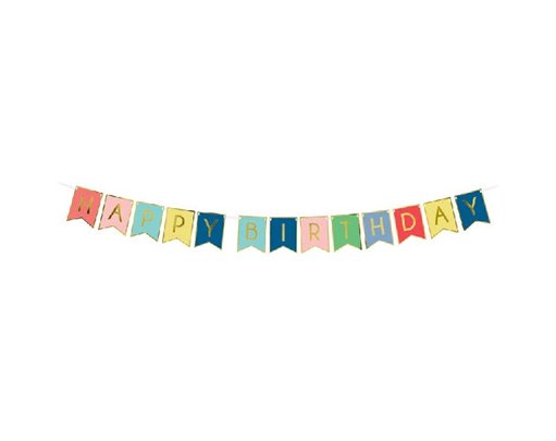 1.75m HAPPY BIRTHDAY FLAG BANNER
