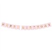 1.75m PINK HAPPY BIRTHDAY FLAG BANNER