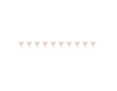 GLITZ ROSE GOLD BIRTHDAY PENNANT BANNER