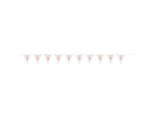 GLITZ ROSE GOLD 16 PENNANT BANNER