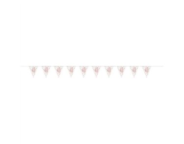 GLITZ ROSE GOLD 40 PENNANT BANNER