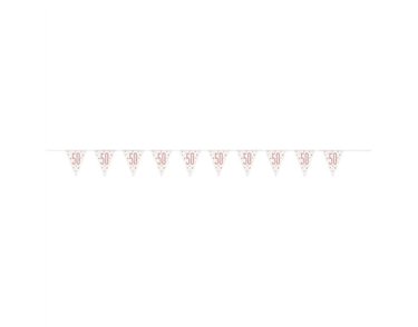 GLITZ ROSE GOLD 50 PENNANT BANNER