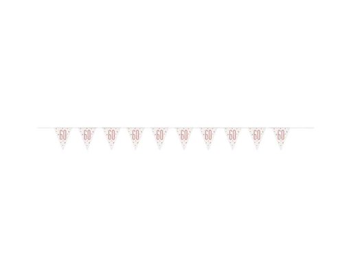 GLITZ ROSE GOLD 60 PENNANT BANNER