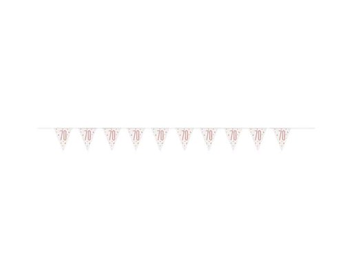 GLITZ ROSE GOLD 70 PENNANT BANNER