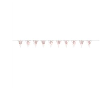 GLITZ ROSE GOLD 80 PENNANT BANNER