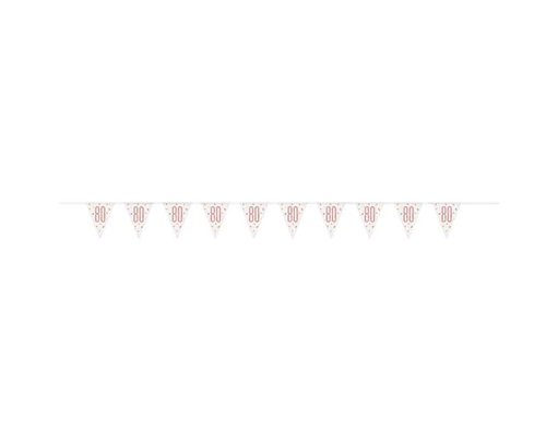 GLITZ ROSE GOLD 80 PENNANT BANNER