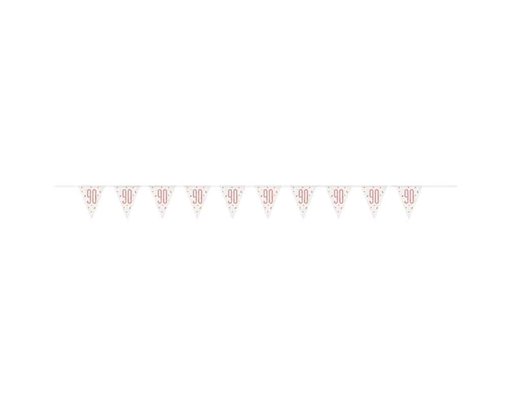 GLITZ ROSE GOLD 90 PENNANT BANNER
