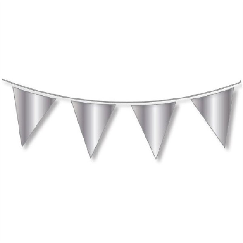 10M REGULAR SILVER METALLIC BUNTING