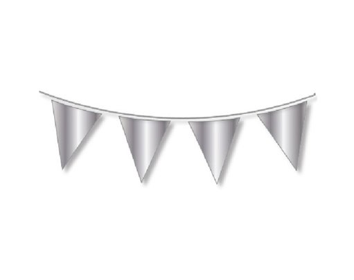 10M REGULAR SILVER METALLIC BUNTING