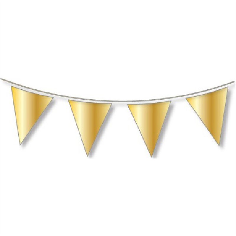10M REGULAR GOLD METALLIC BUNTING