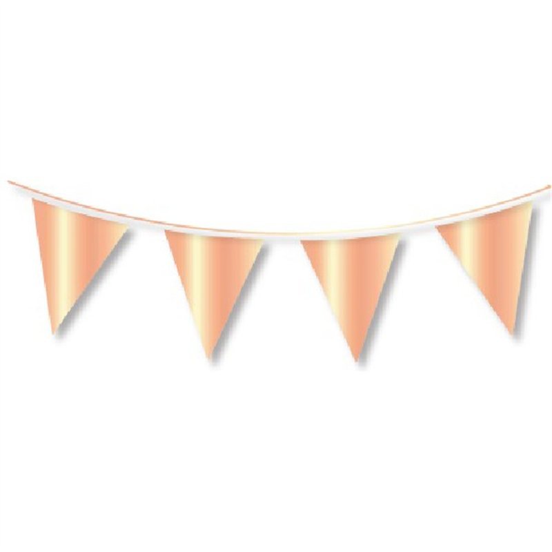 10M REGULAR ROSE GOLD METALLIC BUNTING