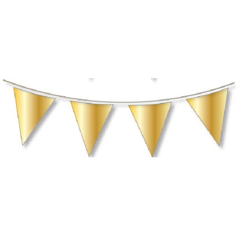 10M GIANT GOLD METALLIC BUNTING