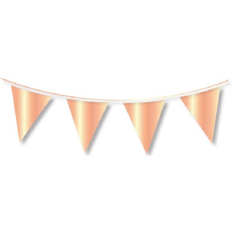 10M GIANT ROSE GOLD METALLIC BUNTING