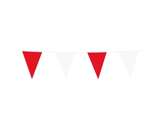 10m RED AND WHITE BUNTING