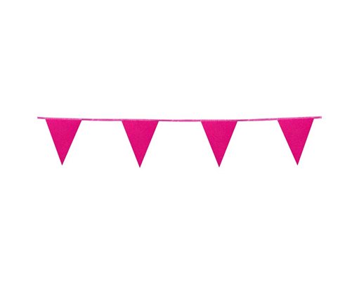 6m FUCHSIA CARDBOARD GLITTER BUNTING