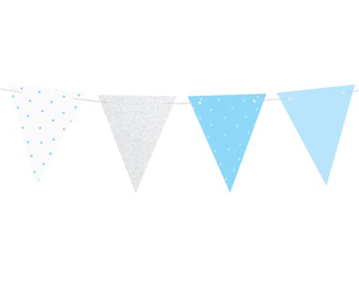 1.3m ASST BLUE 1ST BIRTHDAY GARLAND