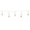 1.6m WHITE PAPER FEATHERS GARLAND