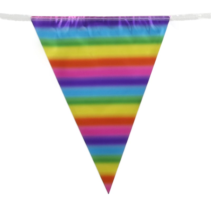 3.9m METALLIC RAINBOW BUNTING
