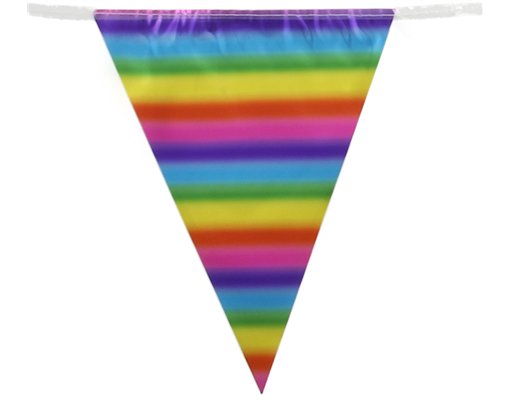 3.9m METALLIC RAINBOW BUNTING