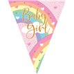 3.9m PASTEL RAINBOW GIRL BUNTING