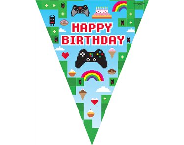 3.9m BLOX GAME BIRTHDAY BUNTING