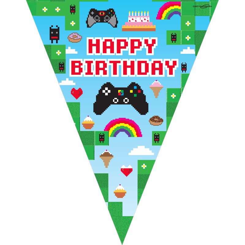 3.9m BLOX GAME BIRTHDAY BUNTING