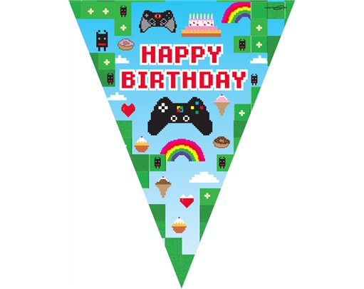 3.9m BLOX GAME BIRTHDAY BUNTING