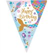 3.9m SHIMMERING MERMAID BIRTHDAY BUNTING
