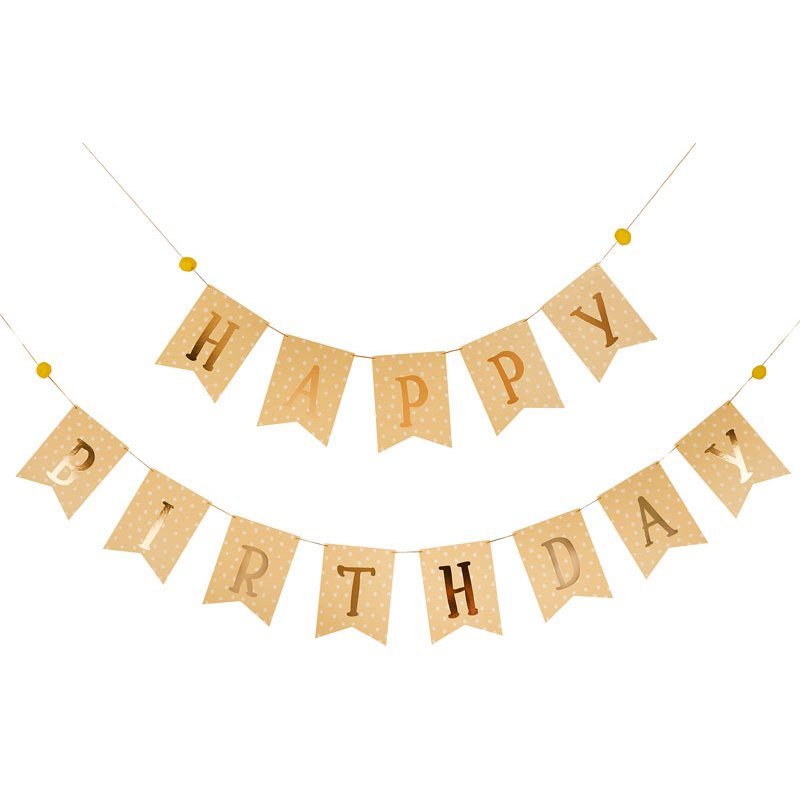 2.5m 'HAPPY BIRTHDAY' FLAG BUNTING