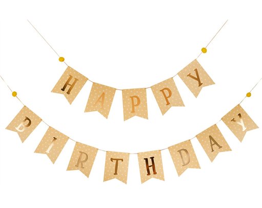 2.5m 'HAPPY BIRTHDAY' FLAG BUNTING