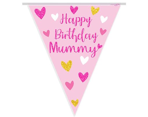 3.9m HAPPY BIRTHDAY MUMMY PARTY BUNTING