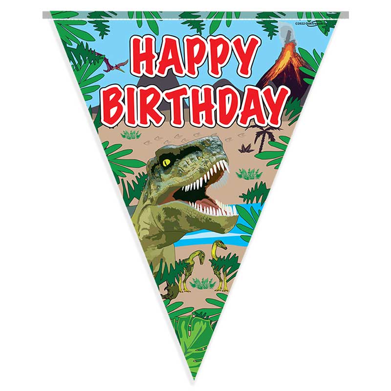 3.9m DINOSAUR BIRTHDAY BUNTING
