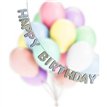 COLOURED DECORATIVE HAPPY BIRTHDAY BUNTING