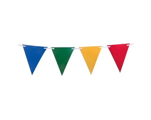 12 FLAGS PAPER TRIANGLE FLAG BANNER