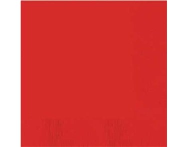 (20) 2PLY APPLE RED DINNER NAPKINS