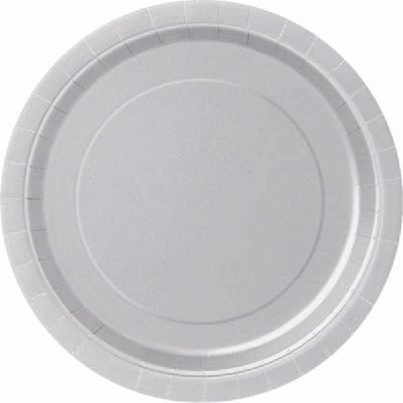 (16) 9IN SILVER PLATES