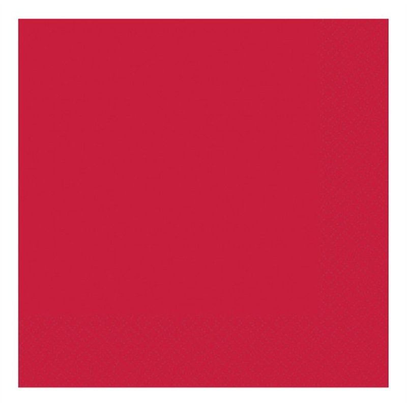 (50) 33CM 2PLY RED L/NAPKINS