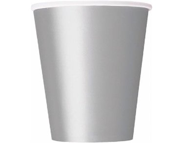 (14) 9OZ SILVER CUPS
