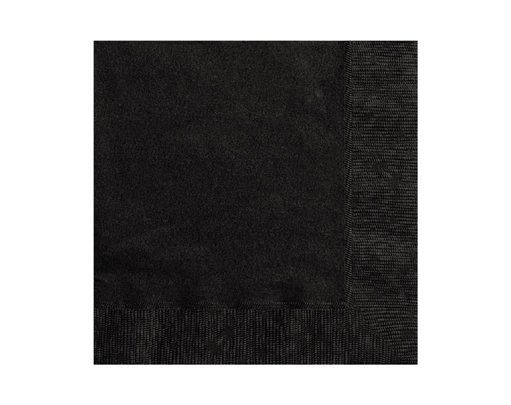 (20) 12CM BLACK BEVERAGE NAPKINS