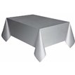 SILVER PLASTIC TABLECOVER (COMPACT PACKAGING)