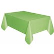 LIME GREEN PLASTIC TABLECOVER (COMPACT PACKAGING)