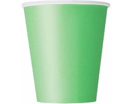 (14) 9OZ LIME GREEN CUPS