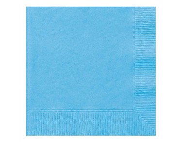(20) 33CM 2PLY POWDER BLUE L/NAPKINS