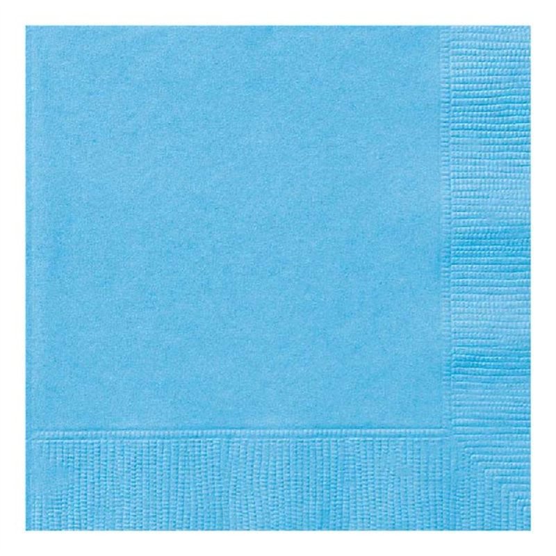(20) 33CM 2PLY POWDER BLUE L/NAPKINS