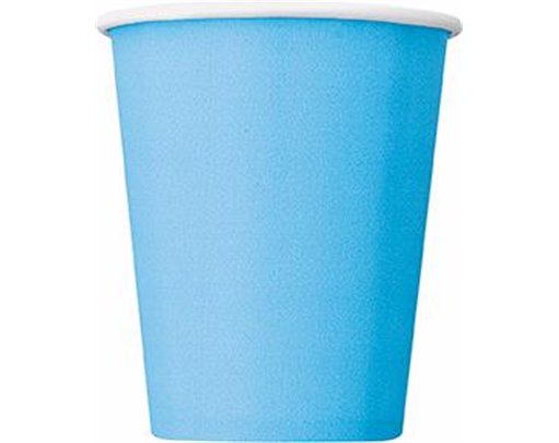 (14) 9OZ POWDER BLUE CUPS