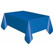 ROYAL BLUE PLASTIC TABLECOVER (COMPACT PACKAGING)