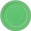 (16) 9IN LIME GREEN PLATES
