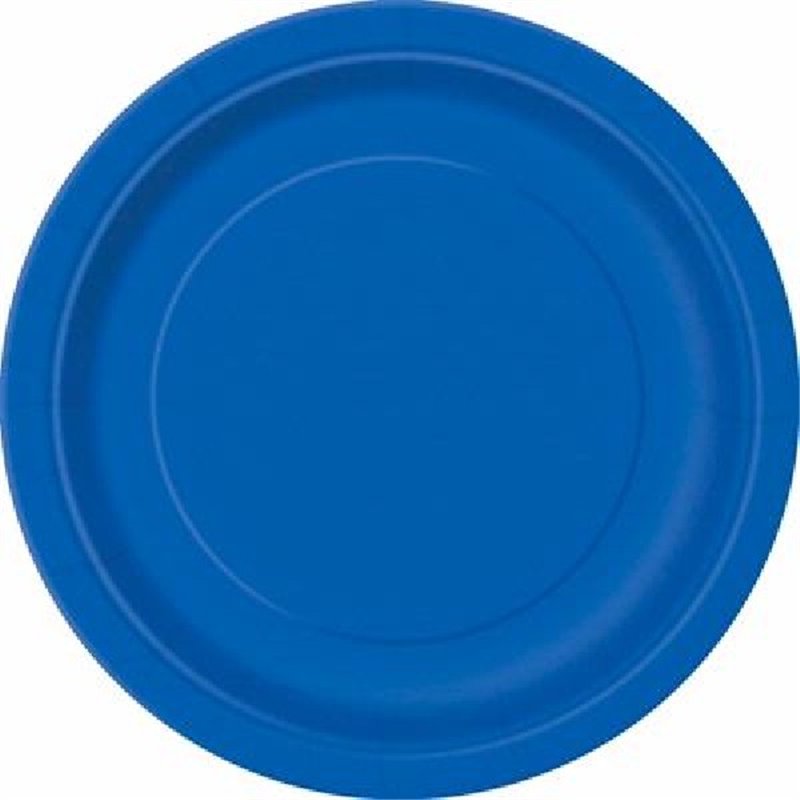 (16) 9IN ROYAL BLUE PLATES